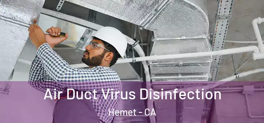 Air Duct Virus Disinfection Hemet - CA